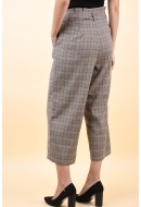 Pantaloni Dama Vero Moda Coco Culotte Paperbag Grey/Brown/Rust